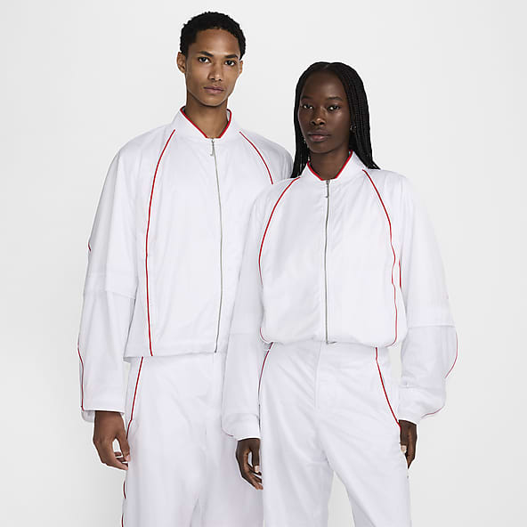 White tracksuit top mens store